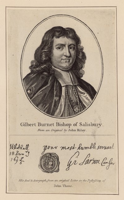 Gilbert Burnet, Bishop of Salisbury by English School