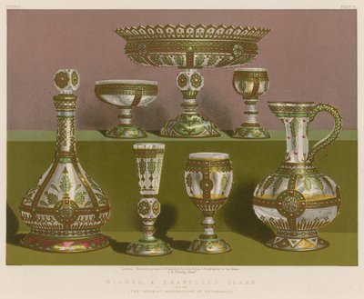 Gilded and Enamelled Glass from The Imperial Manufactory, St. Petersburg by English School