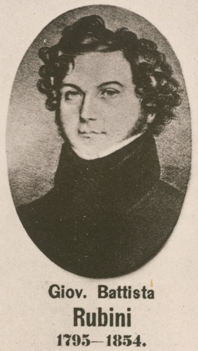 Giovanni Battista Rubini by English School