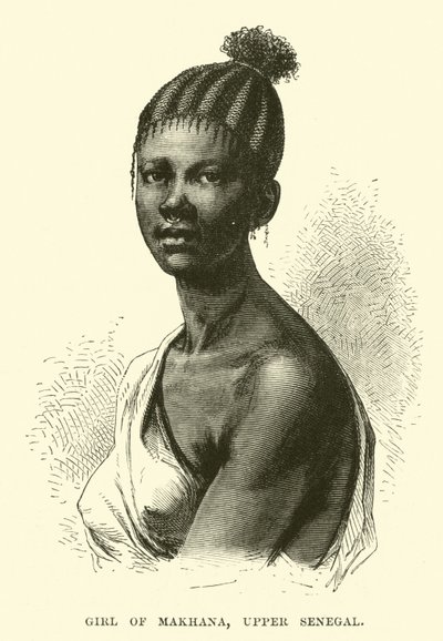 Girl of Makhana, Upper Senegal by English School