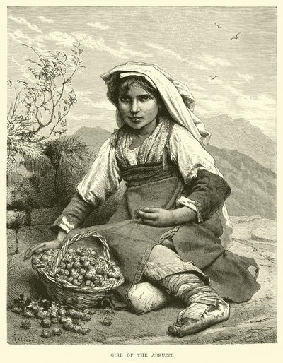 Girl of the Abruzzi by English School