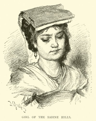 Girl of the Sabine Hills by English School