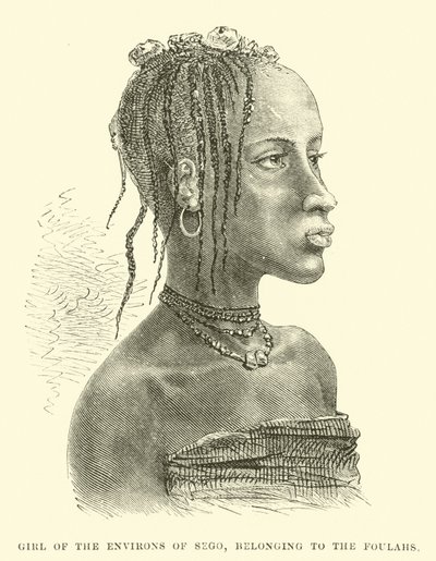 Girl from the environs of Sego, belonging to the Foulahs by English School