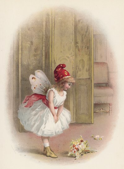 Girl or Fairy Taking a Bow After Her Performance by English School