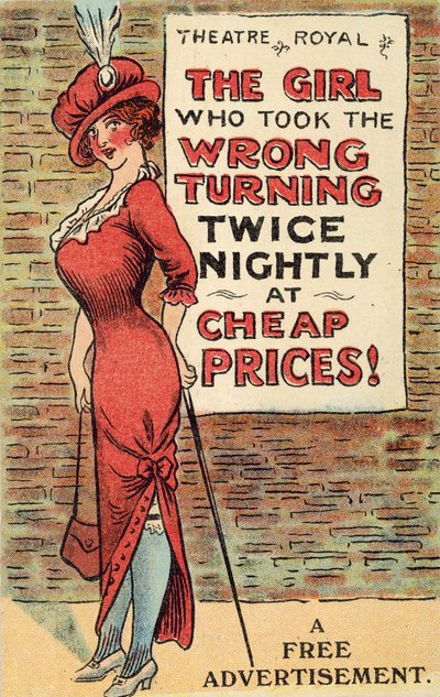 Girl Reading a Theatre Flier by English School