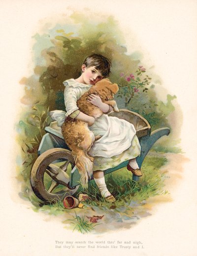 Girl with her dog by English School