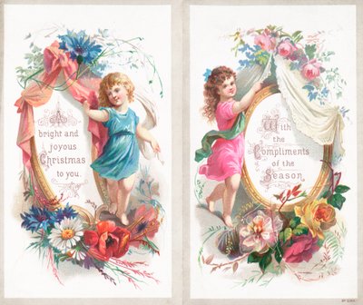 Girls and flowers by English School