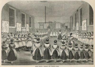 Girls School: Singing the Evening Hymn by English School