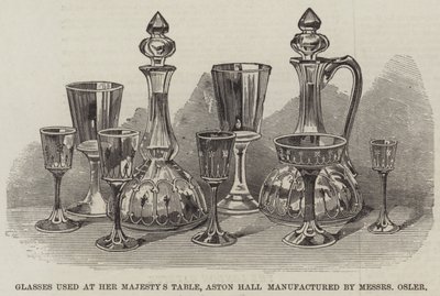 Glasses used at Her Majesty