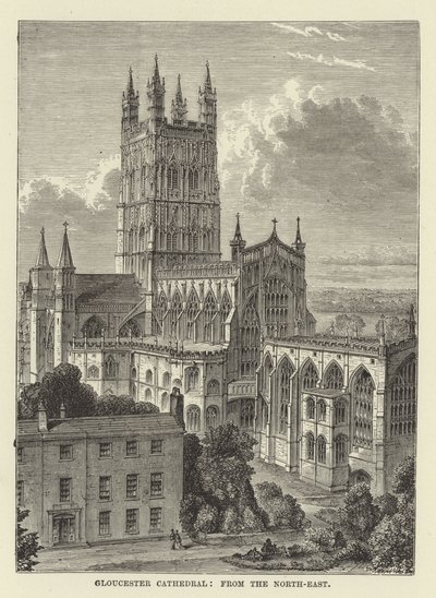 Gloucester Cathedral, from the northeast by English School