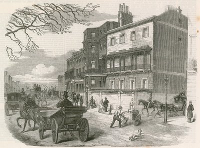 Gloucester House, Piccadilly, London, the residence of the late Duchess of Gloucester by English School