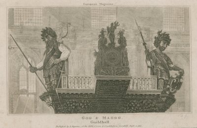Gog and Magog, Guildhall, London by English School