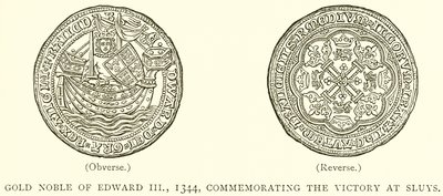 Gold Noble of Edward III, 1344, Commemorating the Victory at Sluys by English School