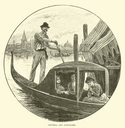 Gondola and Gondolier by English School