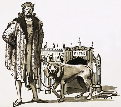 Gothic dog kennel by English School