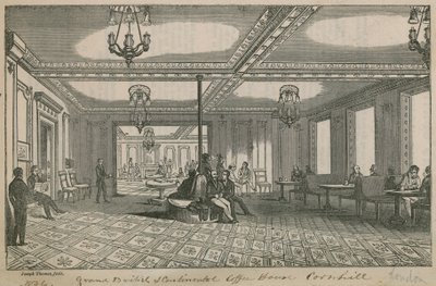 Grand British and Continental Coffee House, Cornhill by English School