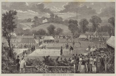 Grand Croquet Tournament on the New Ground at Wimbledon by English School