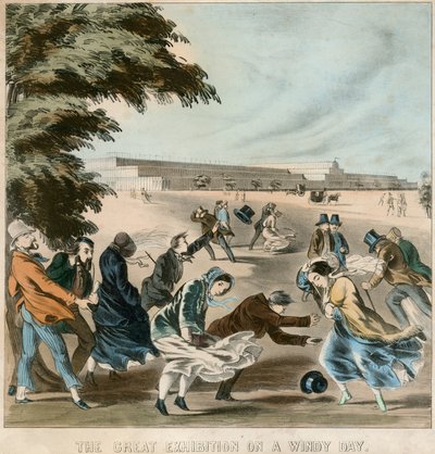 Great Exhibition on a Windy Day, 1851 by English School