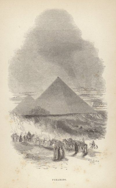 Great Pyramid of Giza by English School