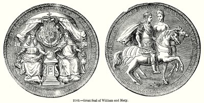 Great Seal of William and Mary by English School