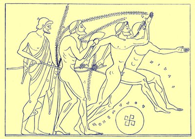 Greek Runners, Illustration for Olympia by English School