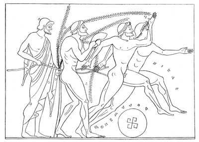 Greek Runners, Illustration for Olympia by English School
