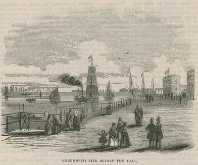 Greenwich Pier Before the Fall by English School