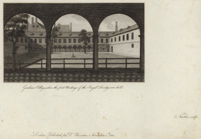 Gresham College, Where the First Meetings of the Royal Society Were Held by English School