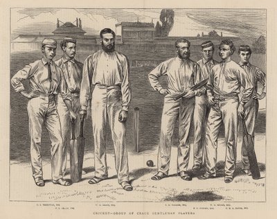 Group of Crack Gentleman Players by English School