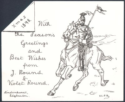 Guard on Horseback by English School