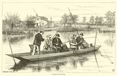 Gudgeon Fishing by English School