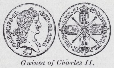 Guinea of Charles II by English School