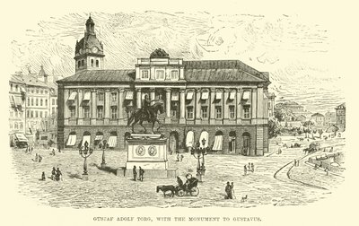 Gustaf Adolf Torg, with the Monument to Gustavus by English School