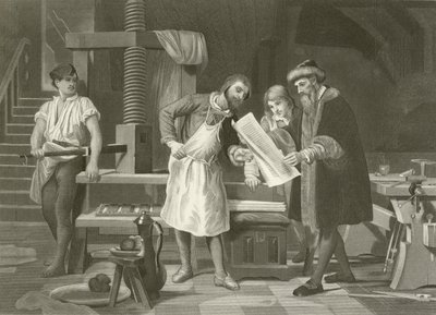 Gutenberg 1400-1468 by English School