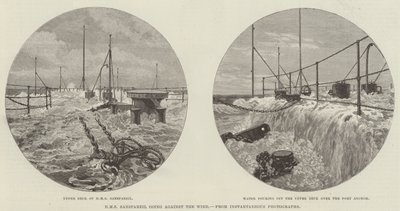HMS Sanspareil going against the Wind by English School