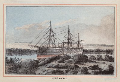 HM Indian Troop-Ship: Suez Canal by English School