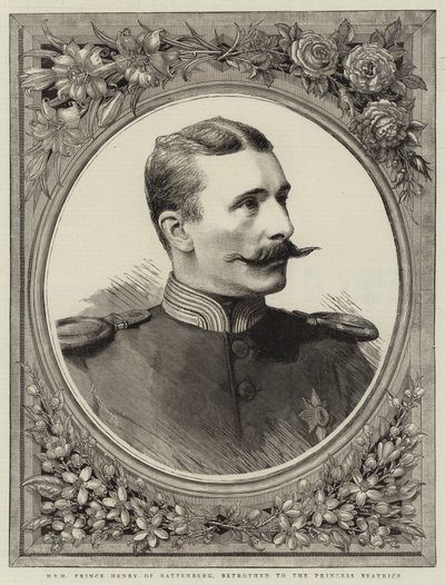 H S H Prince Henry of Battenberg, Betrothed to the Princess Beatrice by English School