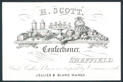 H Scott, confectioner by English School