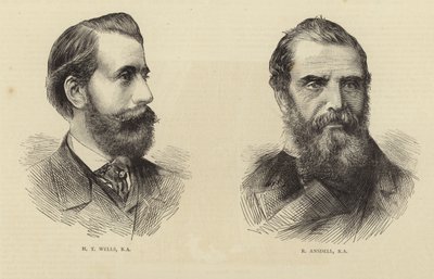H. T. Wells and R. Ansdell by English School