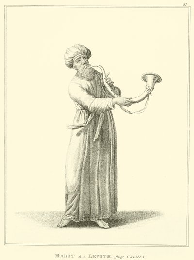 Habit of a Levite, from Calmet by English School