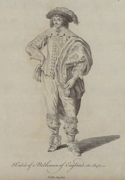 Habit of a Nobleman of England in 1640 by English School