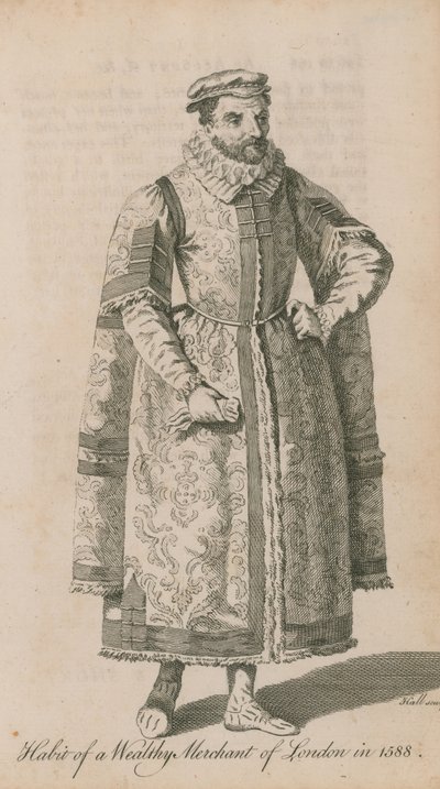 Habit of the Wealthy Merchant of London in 1588 by English School