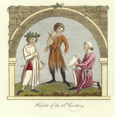 Habits of the 13th Century by English School