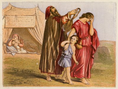 Hagar and Ishmael by English School