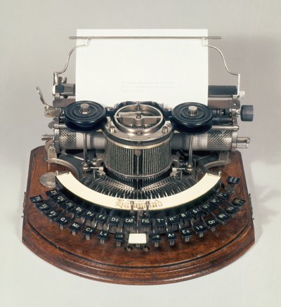 Hammond typewriter, with the ideal keyboard, c.1895 by English School