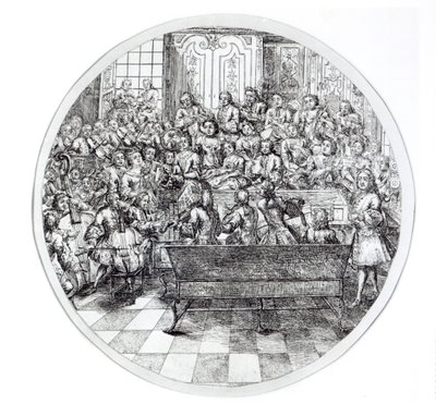 Handel Conducting an Oratorio by English School