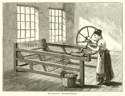 Hargreaves Spinning-Jenny by English School