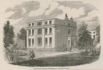 Harley House, New Road, London, the Residence of the Queen of Oude by English School