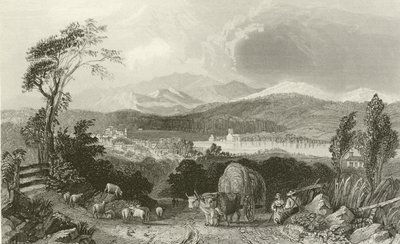 Harvest Scene in New Hampshire by English School