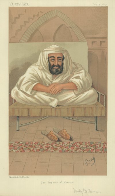 Hassan I, The Emperor of Morocco by English School